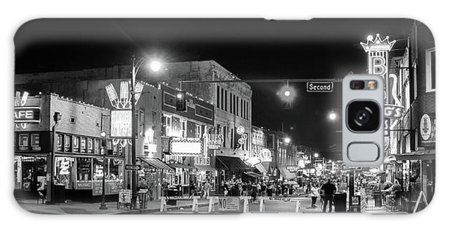 Beale Galaxy Case featuring the photograph Beale Street in Memphis 056 by James C Richardson