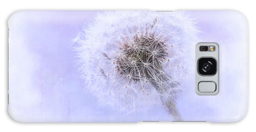 Arps Galaxy Case featuring the photograph Beautiful Dandelion clock with textured background. by Sue Leonard