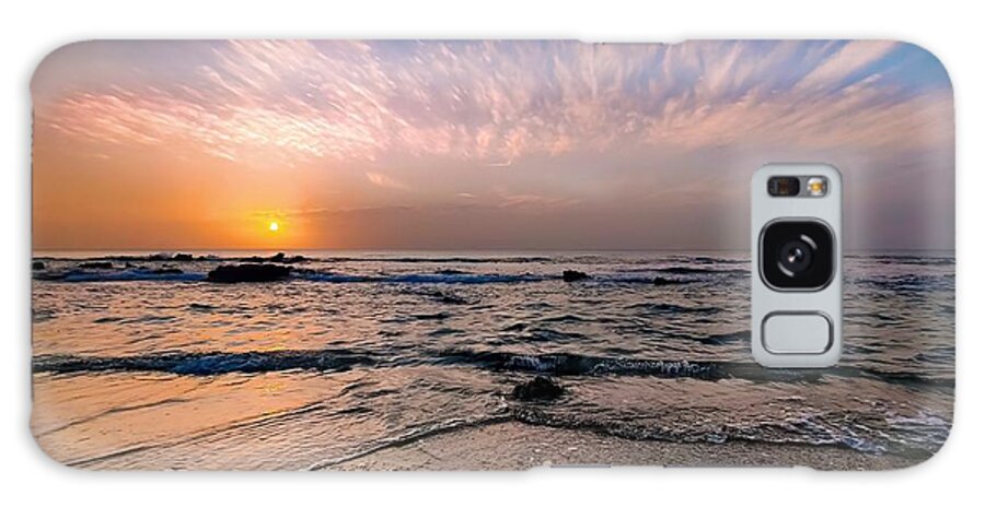 Sunset Galaxy Case featuring the photograph Beautiful sunset by Meir Ezrachi