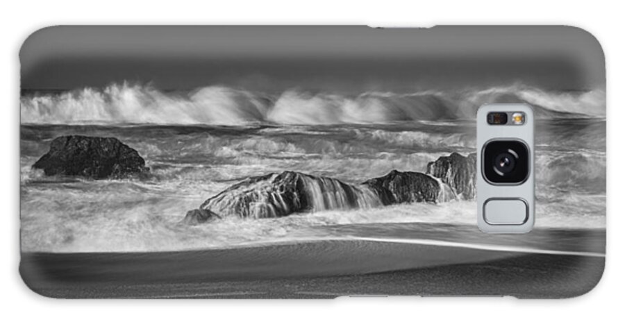 Long Exposure Galaxy Case featuring the photograph My mood of the ocean by Alessandra RC