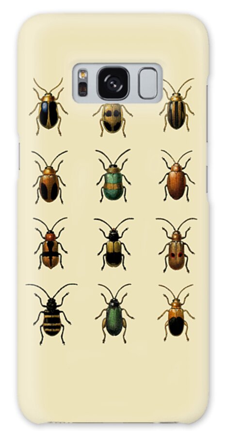 Beetle Galaxy Case featuring the digital art Beetle Chart by Madame Memento