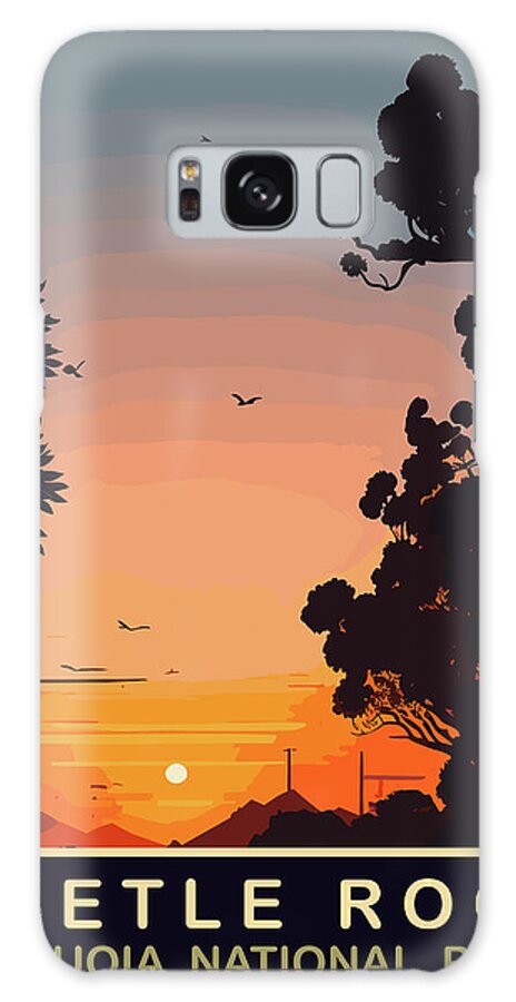 Beetle Rock Galaxy Case featuring the digital art Beetle Rock, Sequoia National Park by Long Shot