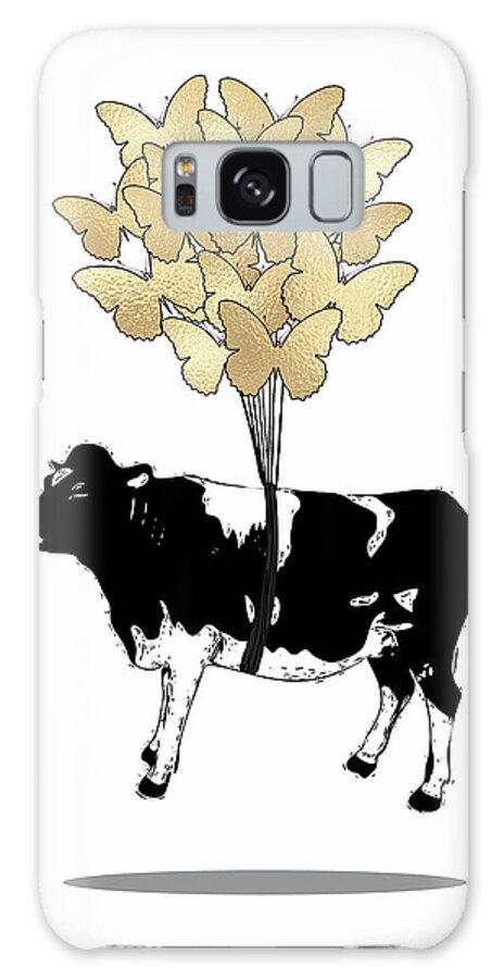 Cow Galaxy Case featuring the digital art Believe I by Ink Well