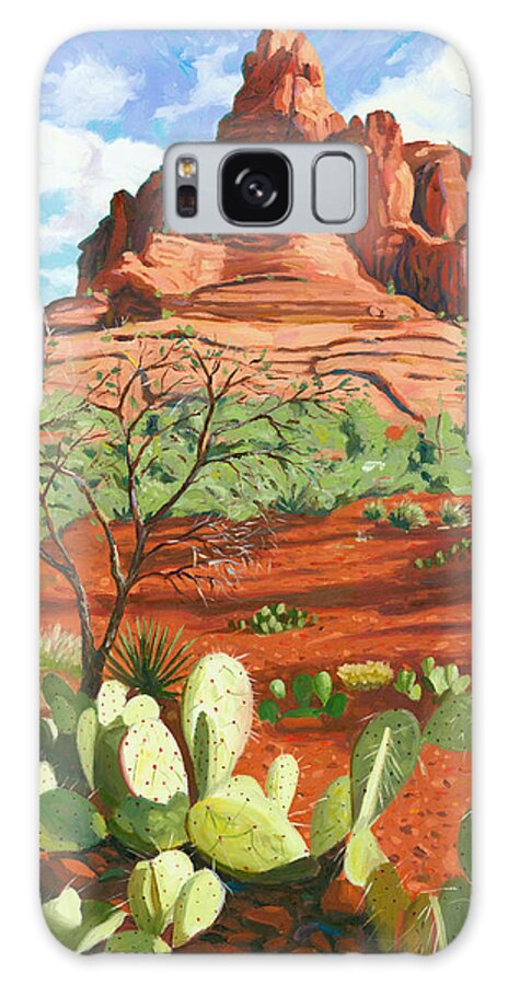Bell Rock Galaxy Case featuring the painting Bell Rock - Sedona by Steve Simon