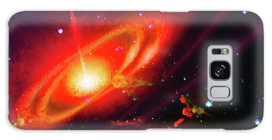 Outer Space Galaxy Case featuring the digital art Bending Space Time by Don White Artdreamer