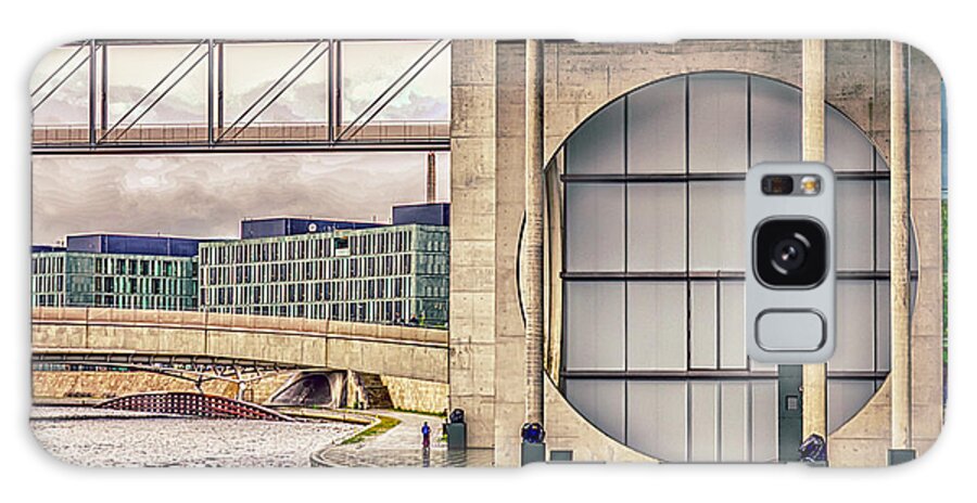 Federal Chancellery Galaxy Case featuring the photograph Berlin River Spree Walk by WAZgriffin Digital