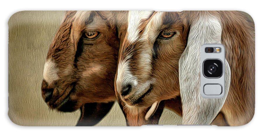 Goats Galaxy Case featuring the digital art Besties by Maggy Pease