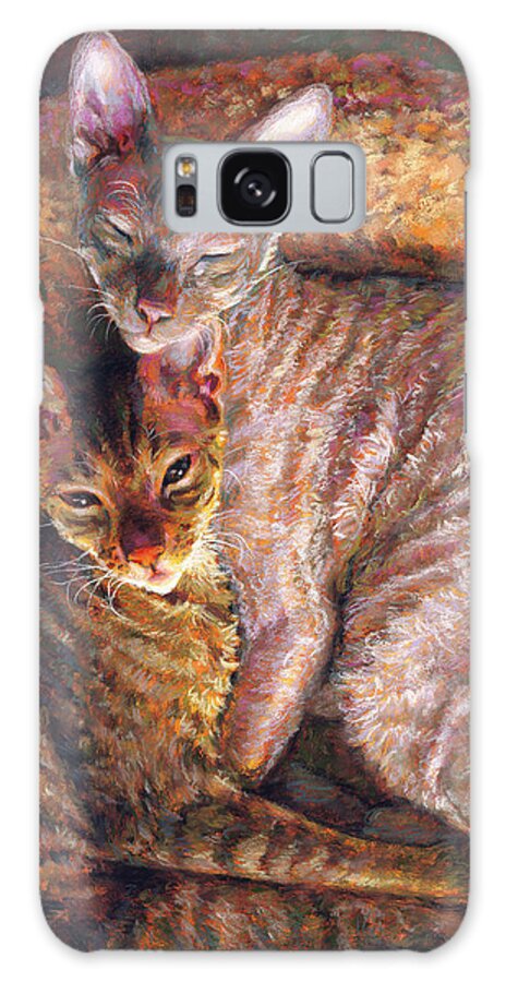 Cat Galaxy Case featuring the pastel Besties by Rita Kirkman