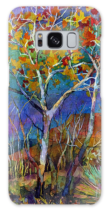 Trees Galaxy Case featuring the painting Beyond the Woods by Hailey E Herrera