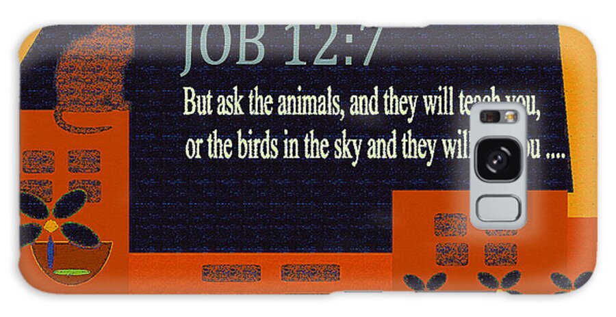 Encouragement Cards Galaxy Case featuring the digital art Bible Verses Art 218 by Miss Pet Sitter