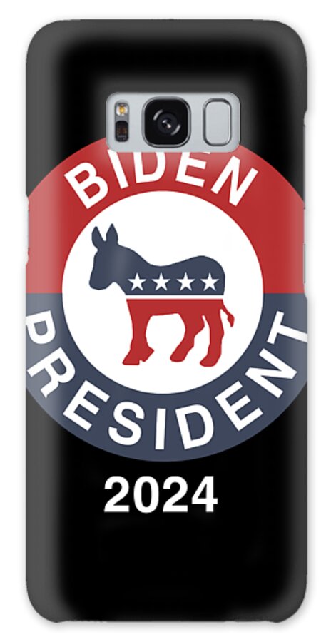 Cool Galaxy Case featuring the digital art Biden For President 2024 by Flippin Sweet Gear
