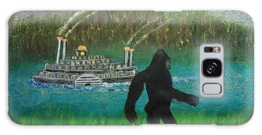 Bigfoot Galaxy Case featuring the painting Big Foot by David Westwood