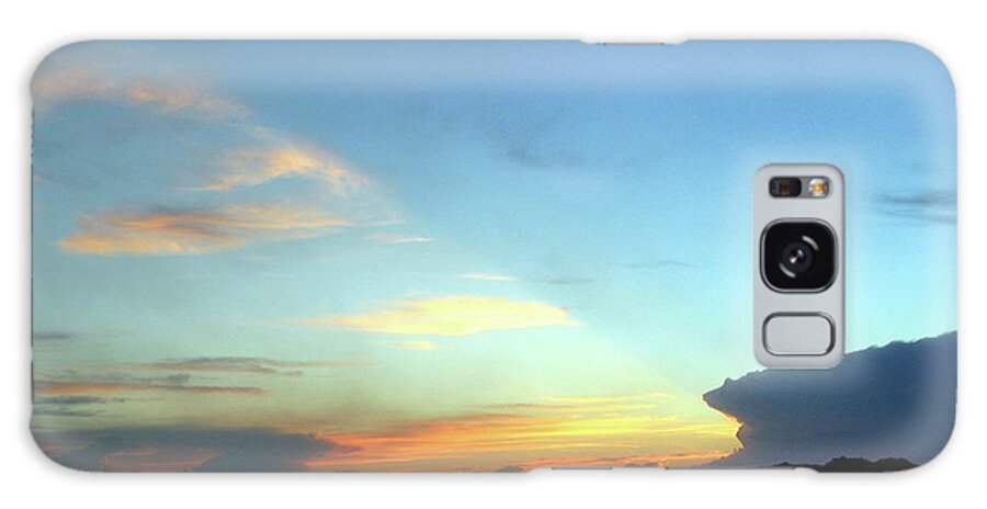 Sunset Galaxy Case featuring the photograph Big Sky Diagonal Sunset by Katie Keenan