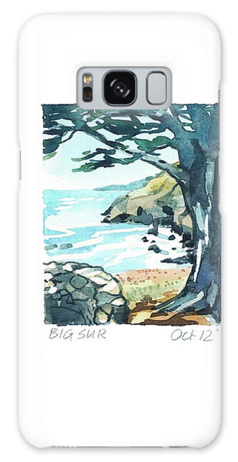 Big Sur Galaxy Case featuring the painting Big Sur by Luisa Millicent