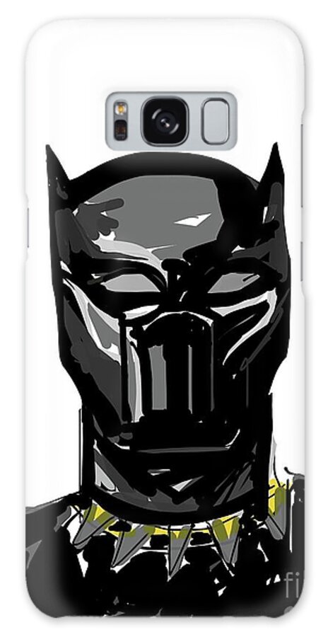  Galaxy Case featuring the painting Black Panther by Oriel Ceballos
