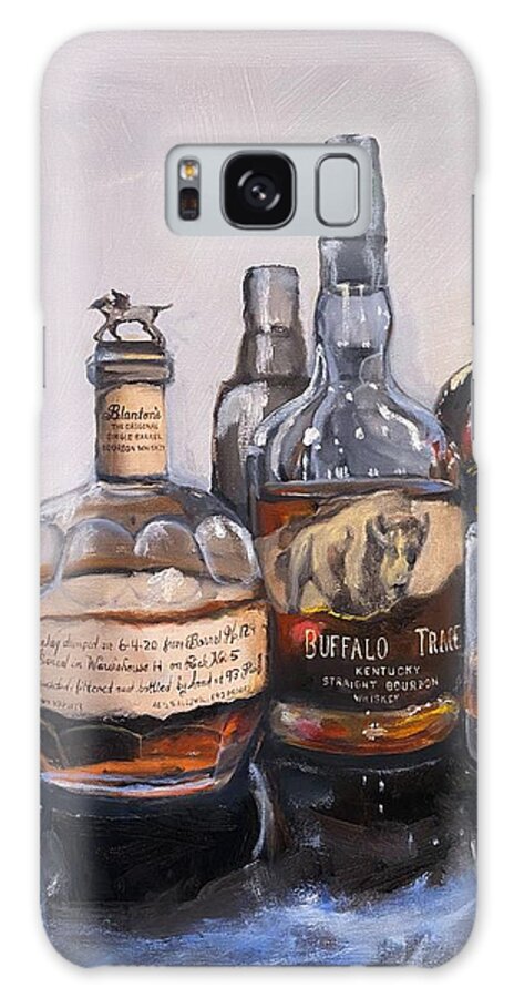 Bourbon Galaxy Case featuring the painting Blanton's and Friends Bourbon Bar Painting by Donna Tuten