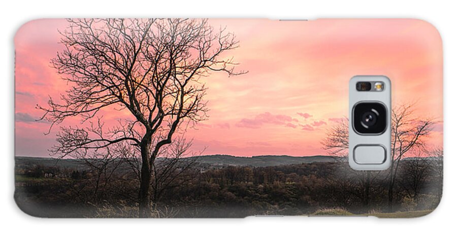 Sunset Galaxy Case featuring the photograph Bleak Horizon by Jason Fink