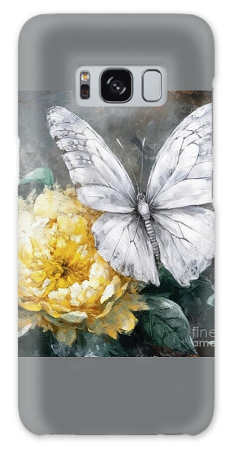 Butterfly Galaxy Case featuring the painting Blissful Butterfly by Tina LeCour