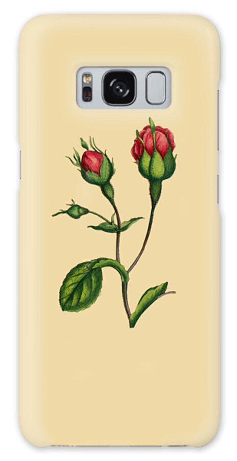 Rose Galaxy Case featuring the digital art Blooming Rose by Madame Memento
