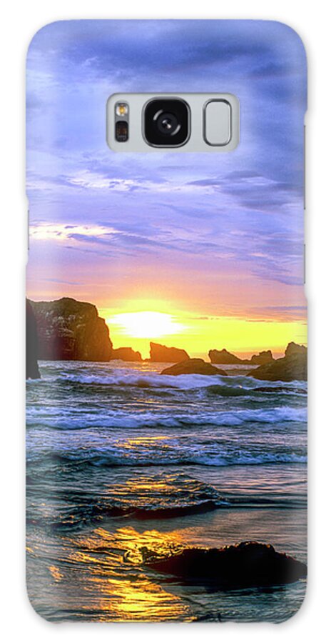 West Coast Galaxy Case featuring the photograph Blue and Gold Vertical by Randy Bradley