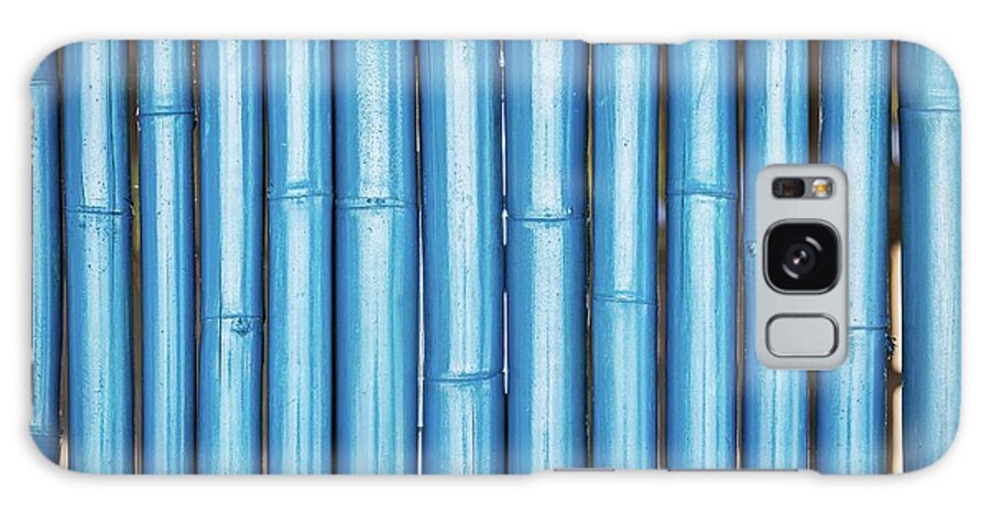 Bamboo Galaxy Case featuring the photograph Blue bamboo by Josu Ozkaritz
