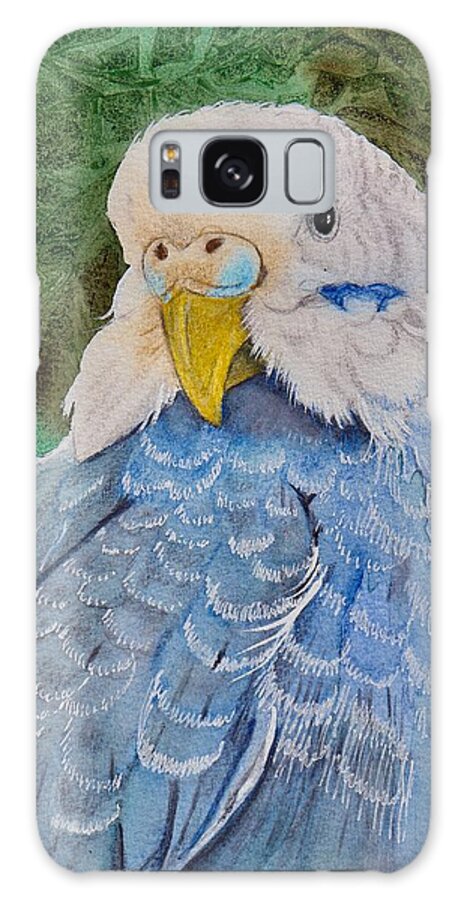 Green Galaxy Case featuring the painting Blue Boy Watercolor by Kimberly Walker