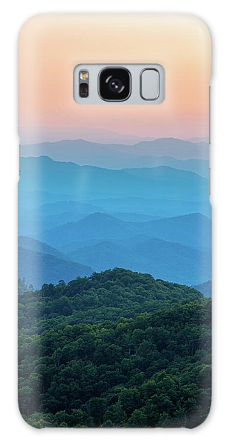 Outdoors Galaxy Case featuring the photograph Blue Ridge Parkway Cherokee North Carolina Thunderstruck Sunset by Robert Stephens