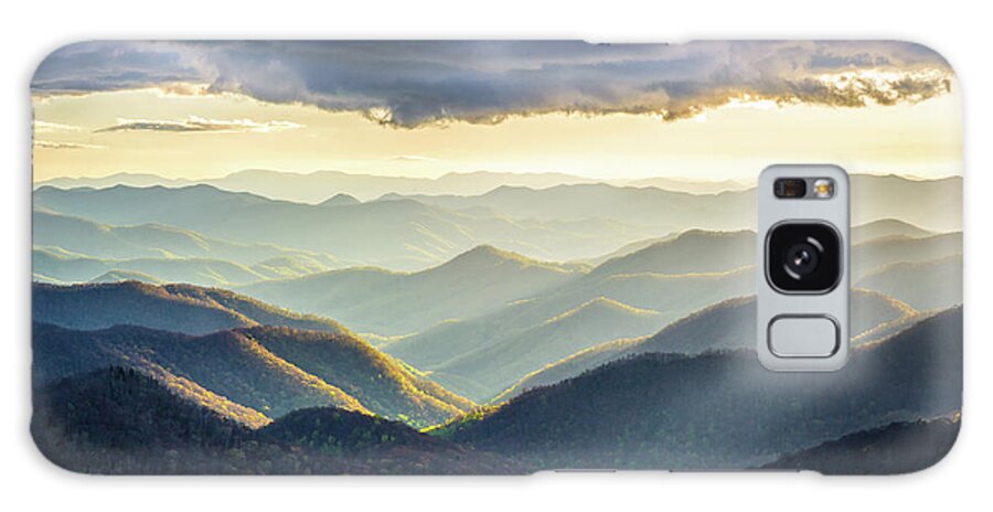 Mountains Galaxy Case featuring the photograph Blue Ridge Parkway NC Drama And Light by Robert Stephens