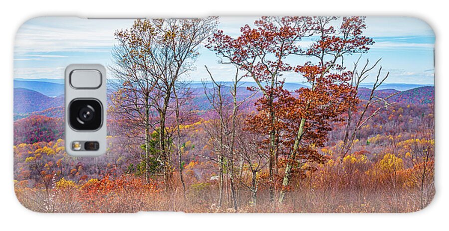 Mountains Galaxy Case featuring the photograph Blue Ridge Trees in Fall by Rachel Morrison