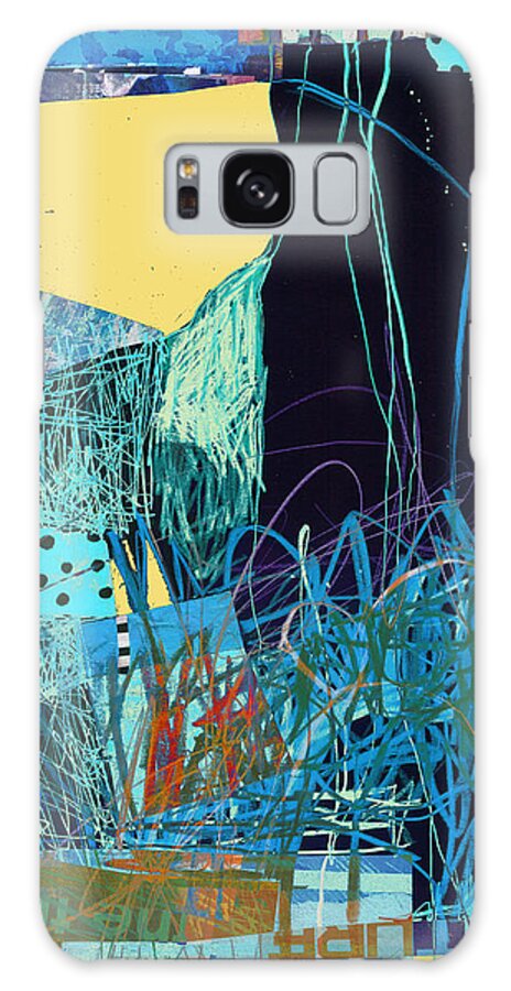 Abstract Art Galaxy Case featuring the digital art Blue Sand by Jane Davies