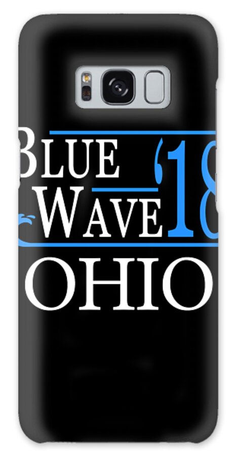 Election Galaxy Case featuring the digital art Blue Wave OHIO Vote Democrat by Flippin Sweet Gear