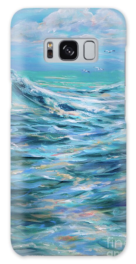 Surf Galaxy Case featuring the painting Bodysurfing Afternoon by Linda Olsen