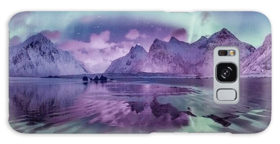 Aurora Galaxy Case featuring the photograph Borealis Over Norway by World Art Collective