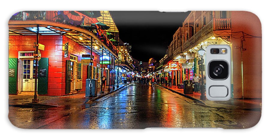 Bourbon Street Galaxy Case featuring the photograph Bourbon Street by Tom Watkins PVminer pixs