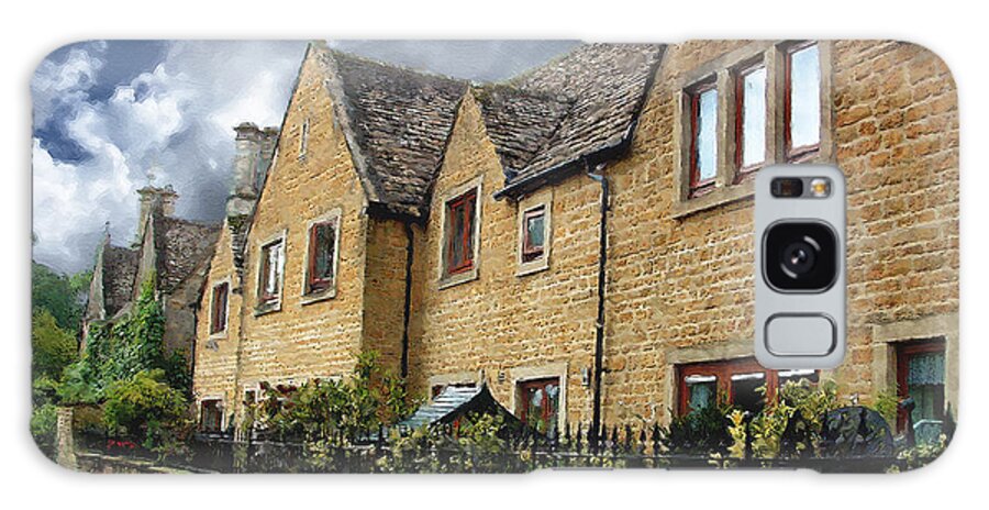 Bourton-on-the-water Galaxy Case featuring the photograph Bourton Row Houses by Brian Watt