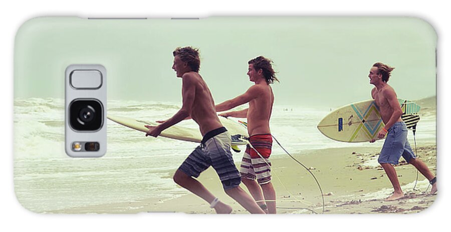 Surfer Galaxy Case featuring the photograph Boys of Summer 2 by Laura Fasulo