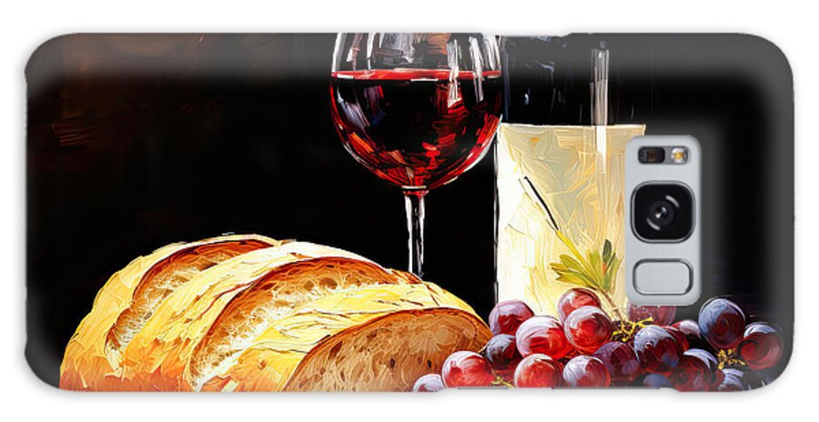 Wine Galaxy Case featuring the photograph Bread and Wine Art by Lourry Legarde