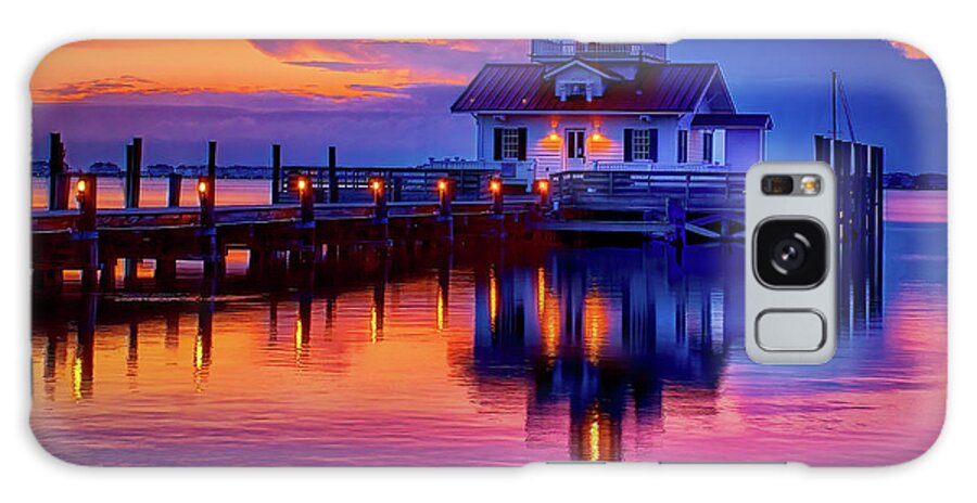 Roanoke Galaxy Case featuring the photograph Break of day at Manteo Light by Nick Zelinsky Jr