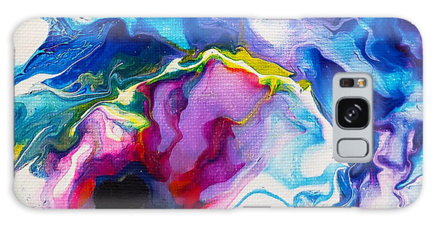 Abstract Galaxy Case featuring the painting Breathe by Christine Bolden