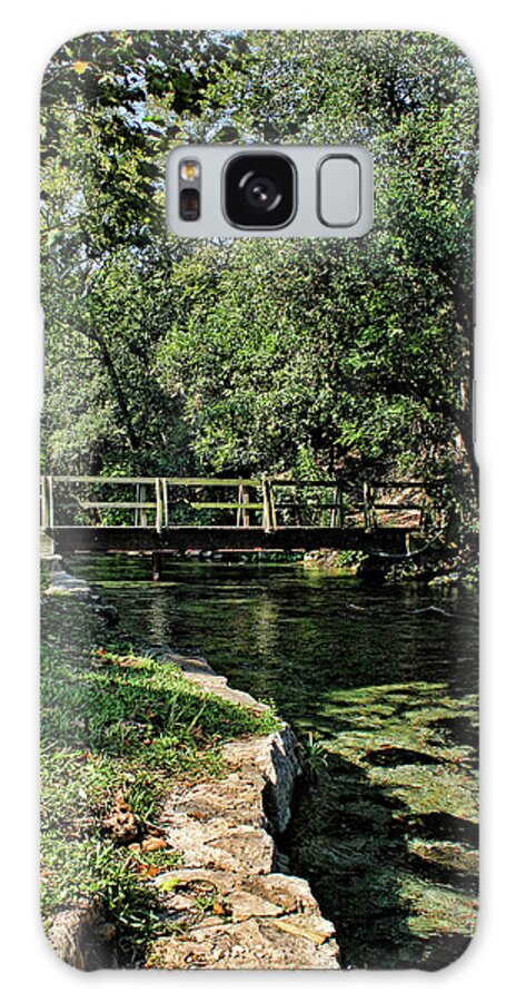 New Braunfels Galaxy Case featuring the photograph Bridge of Serenity by Judy Vincent