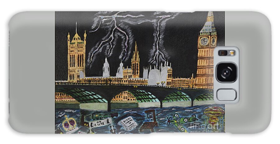 London Galaxy Case featuring the painting Bridge over Troubled waters by David Westwood