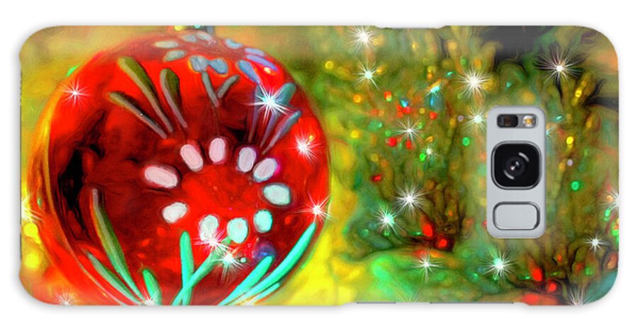 Christmas Galaxy Case featuring the digital art Bright and Merry by Susan Hope Finley