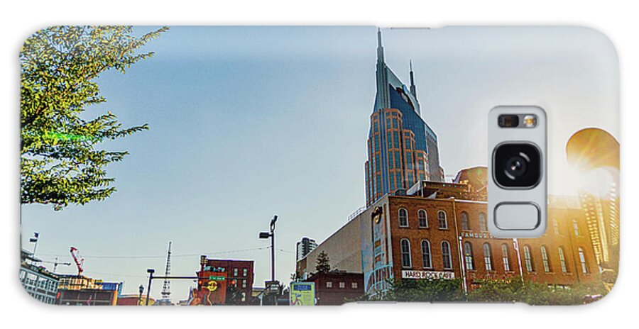 Nashville Galaxy Case featuring the photograph Broadway During Day Light Nashville Tennessee by Dave Morgan