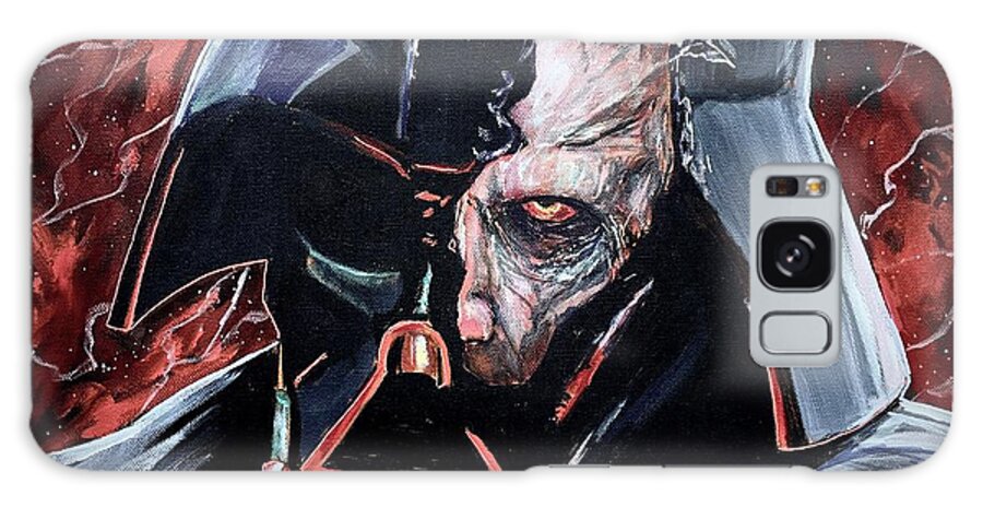 Darth Vader Galaxy Case featuring the painting Broken Vader by Joel Tesch