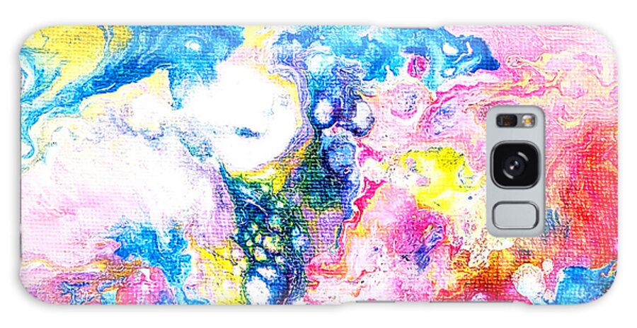 Abstract Galaxy Case featuring the painting Bubbles by Christine Bolden