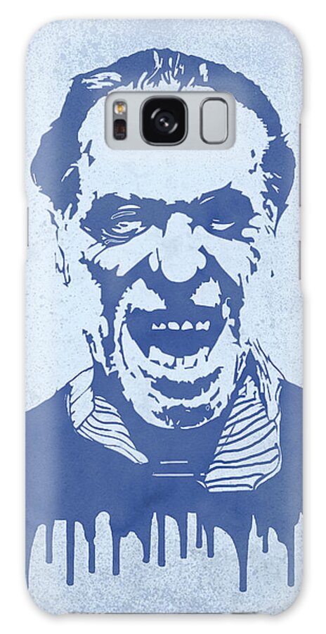 Charles Bukowski Galaxy Case featuring the painting Bukowski Abstract by Ink Well