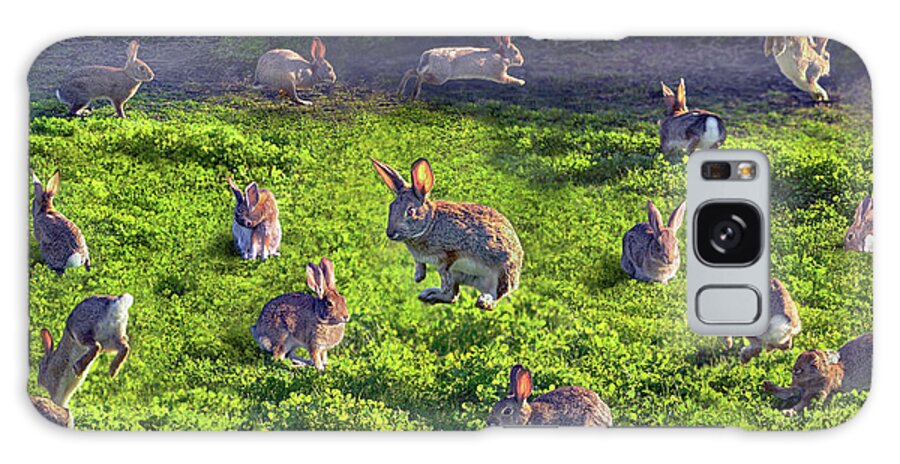 Rabbit Galaxy Case featuring the photograph Bunny Circus by Brian Tada
