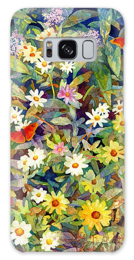 Flowers Galaxy Case featuring the painting Butterfly Garden by Hailey E Herrera