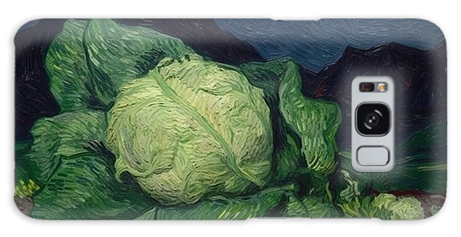 Watermelon Galaxy Case featuring the painting Cabbage painting by N Akkash