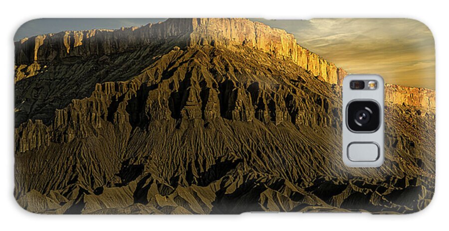 Caineville Galaxy Case featuring the photograph Caineville Mesa Sunrise by Thomas Hall